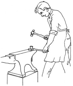illustration from Manual of Blacksmithing and Blacksmith Shop & Iron Foraging